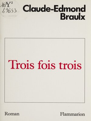 cover image of Trois fois trois